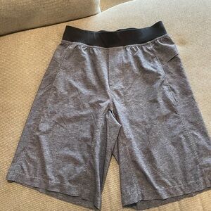 Lululemon Athletica Gray and Black Athletic Shorts
